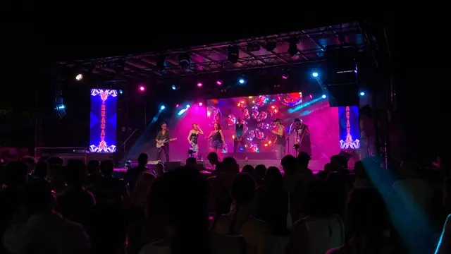 Il palco illuminato